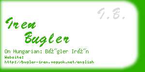 iren bugler business card